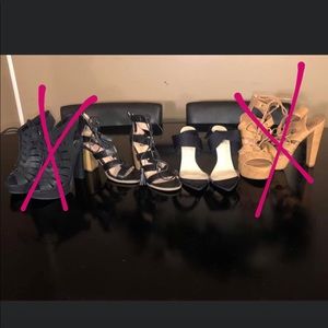 Heels and boots.Some worn once and some never worn